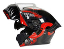 CASCO MOTO AXK ABATIBLE VENOM ROJO