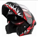 CASCO MOTO AXK ABATIBLE VENOM ROJO