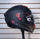 CASCO MOTO FIBRA BY NZI HELMETS NEGRO MATE GIGA