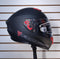 CASCO MOTO FIBRA BY NZI HELMETS NEGRO MATE GIGA