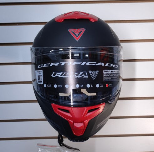 CASCO MOTO FIBRA BY NZI HELMETS NEGRO MATE GIGA