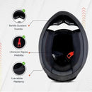 CASCO MOTO CES DOBLE VISOR ECER DOT NEGRO MATE
