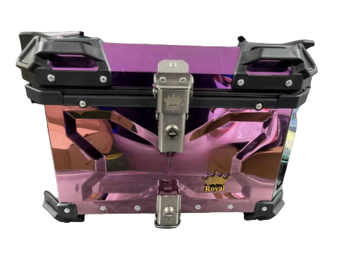 CAJA PORTADOCUMENTOS MOTO ROYAL ALUMINIO FUCSIA 65 LT