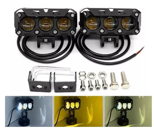 LED EXPLORADOR POTENTE 120W DUAL BLANCO/AMARILLO X UNID