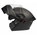 CASCO MOTO AXK ABATIBLE NEGRO MATE