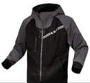 Casaca para moto de hombre LS2 THROTTLE negro / gris oscuro