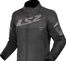 Casaca para moto de hombre LS2 APEX negro / gris oscuro