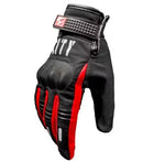 GUANTES MOTO CITY IMPERMEABLE NEGRO ROJO CON SISTEMA TACTIL