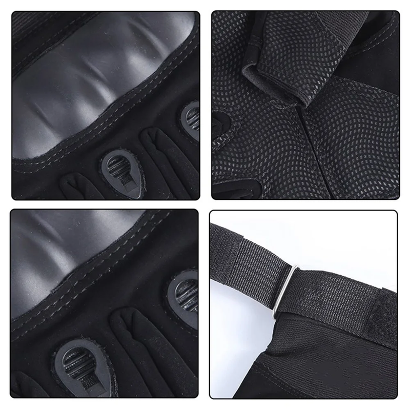 GUANTES DE MOTO MITONES TÁCTICOS NEGRO