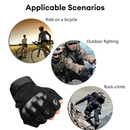 GUANTES DE MOTO MITONES TÁCTICOS NEGRO