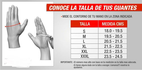 GUANTES CUERO MOTO FURYGAN ORIGINALES REFORZADOS