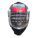 CASCO PARA MOTO INTEGRAL EXA FIBRA - MATTE BLACKRED