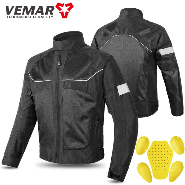 CHAQUETA DE MOTO VEMAR IMPERMEABLE NEGRO