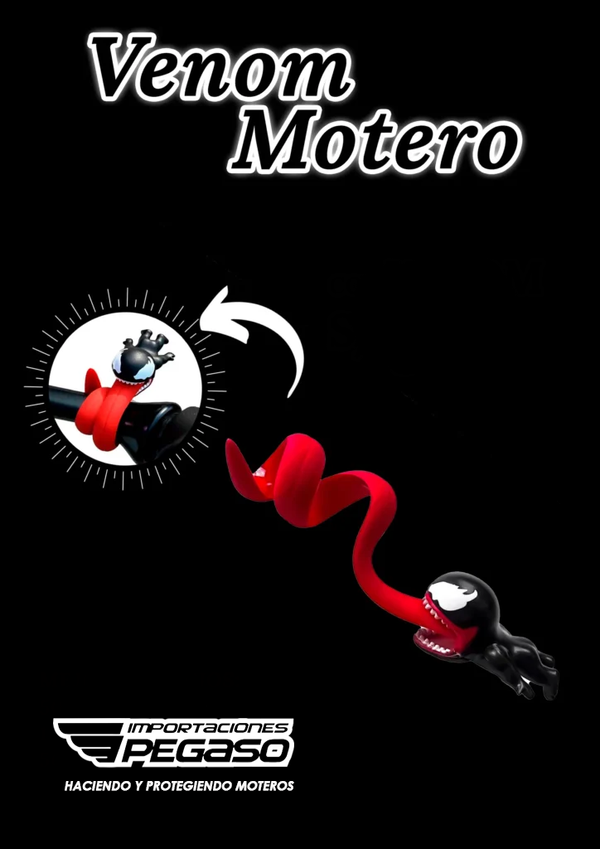 VENOM MOTERO RUTERO ADORNO MOTO