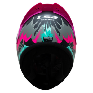 CASCO MOTO LS2 NS352 WEILER ROSA MATE POLARIZADO