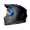 CASCO MOTO STREET FIGHTER LOGAN VISOR DIURNO NEGRO MATE