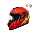 Casco integral para moto XKUDO X-357 KID RAYO rojo / amarillo
