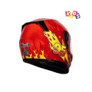 Casco integral para moto XKUDO X-357 KID RAYO rojo / amarillo