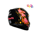 Casco integral para moto XKUDO X-357 KID ZEYLOR negro / rosado
