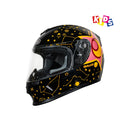 Casco integral para moto XKUDO X-357 KID ZEYLOR negro / rosado