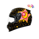 Casco integral para moto XKUDO X-357 KID ZEYLOR negro / rosado
