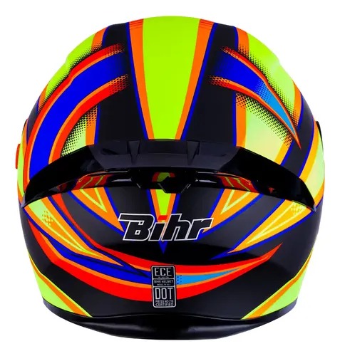 CASCO MOTO BIHR SOLELUNA AMARILLO MATE DOBLE VISOR