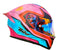 CASCO MOTO BIHR ROSA VERDE MATE DOBLE CERTIFICADO