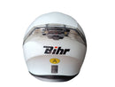 CASCO MOTO BIHR BLANCO BRILLO DOBLE VISOR POLARIZADO