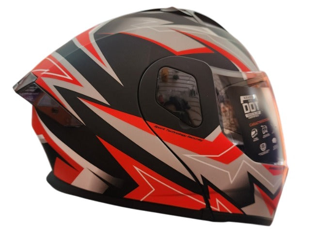CASCO MOTO ABATIBLE KRATOS K35 KOJI ROJO
