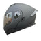 CASCO MOTO ABATIBLE KRATOS K35 SOLID  NEGRO TRANSPARENTE