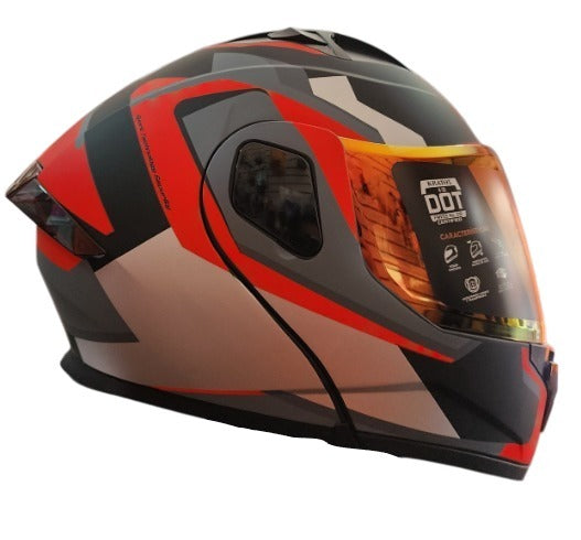 CASCO MOTO ABATIBLE KRATOS K35 KRONK ROJO (Copia)