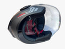 CASCO PARA MOTO FIBRA ONE BIT STREAM NEGRO MATE