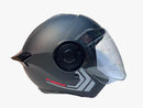 CASCO PARA MOTO FIBRA ONE BIT STREAM NEGRO MATE