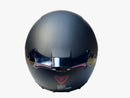 CASCO PARA MOTO ABATIBLE FIBRA ATTO DUO NEGRO MATE CON LED