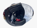 CASCO PARA MOTO FIBRA ONE BIT STREAM THUNDER NEGRO ROJO