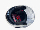 CASCO PARA MOTO FIBRA ONE BIT STREAM BLANCO BRILLO