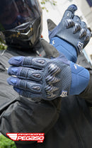 GUANTES PARA MOTO FOX BOMBER AZUL