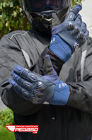 GUANTES PARA MOTO FOX BOMBER AZUL