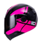 CASCO ICH ABATIBLE WIND FUCSIA NEGRO MATE