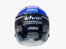 CASCO MOTO ABIERTO NZI CIVIC MATE AZUL NEGRO