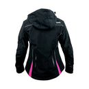 Casaca para moto de mujer X-KUDO FEMME negro / rosado CE