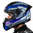 Casco integral para moto LS2 FF806 CE-09 azul / gris – ECE2206
