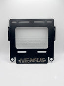 Porta Placa Para Moto NEXUS Universal NEGRO De Acero Inoxidable