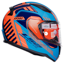 CASCO INTEGRAL LS2 FF353 DESTRIP AZUL NARANJA CELESTE