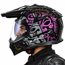 Casco para moto LS2 MX702 PIONEER II RANGI negro