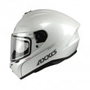 CASCO MOTO AXXIS DRAKEN SOLIDO PERLA BRILLO