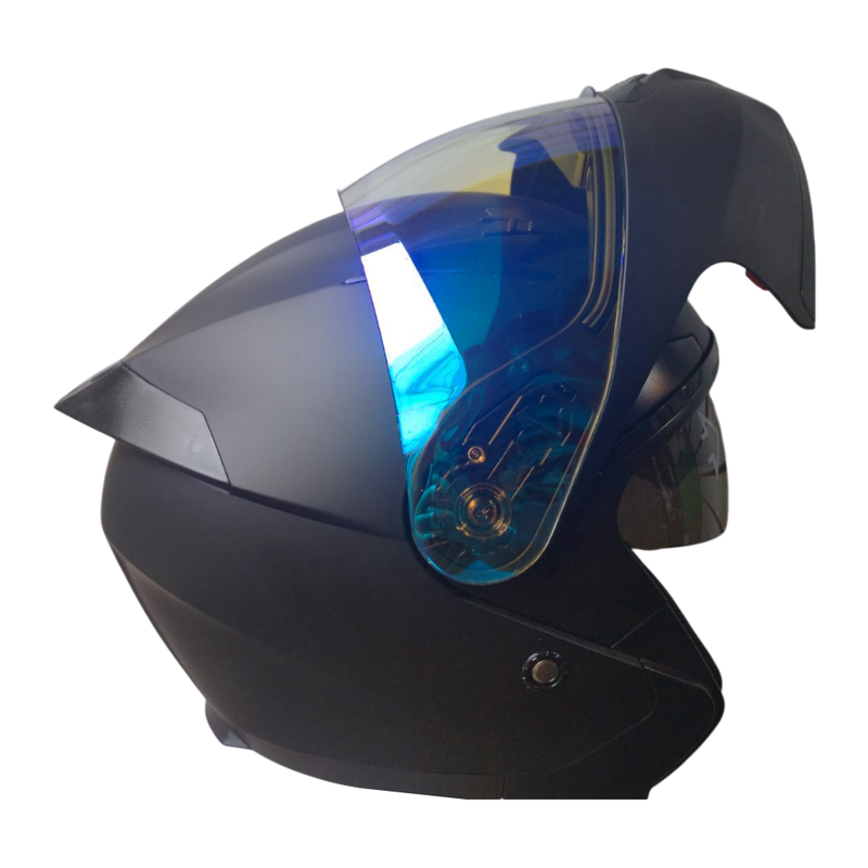 CASCO REVOX MOTO ARTICULADO DOBLE VISOR DIURNO AZUL