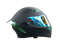 CASCO MOTO SOMAN ABATIBLE NEGRO VERDE