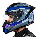 CASCO INTEGRAL PARA MOTO LS2 FF806 CE-09 AZUL / GRIS – ECE2206