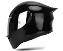 CASCO MOTO BIHR NEGRO BRILLO DOBLE VISOR POLARIZADO